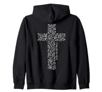 Christian Cross tee Hojas de otoño Grateful Thankful Blessed Sudadera con Capucha