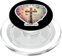 Christian Day Care Caregiver Cuidado de niños es mi Biblia ministerial PopSockets PopGrip para MagSafe