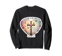 Christian Day Care Caregiver Cuidado de niños es mi Biblia ministerial Sudadera