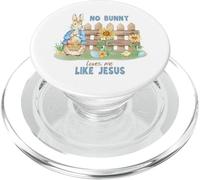 Christian Easter Ningún Conejito me ama como Jesús Dios Amor Fe PopSockets PopGrip para MagSafe
