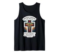 Christian EM Doctor Medicina de Emergencia es mi Biblia Ministerio Camiseta sin Mangas
