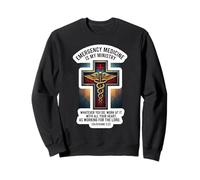 Christian EM Doctor Medicina de Emergencia es mi Biblia Ministerio Sudadera