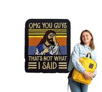 Christian Embroidery Patches - Jesus Sew On Iron Applique Religious Badge For Backpack Clothing Denim Jacket Cap Decor | Ideal For Custom Apparel Accessories DIY Sewing Gift Personalization