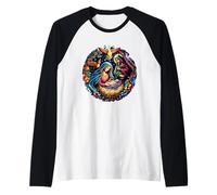 Christian Faith and Love, Harmony and Spiritual Connection Camiseta Manga Raglan
