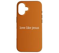 Christian Faith Believe, Love Like Jesus Minimal Design Carcasa para iPhone 16
