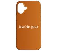 Christian Faith Believe, Love Like Jesus Minimal Design Carcasa para iPhone 16 Plus