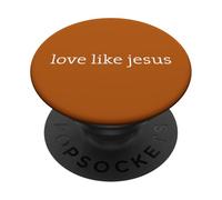 Christian Faith Believe, Love Like Jesus Minimal Design PopSockets PopGrip Adhesivo