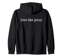 Christian Faith Believe, Love Like Jesus Minimal Design Sudadera con Capucha