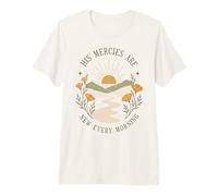 Christian Faith California Poppy Sus misericordias Son Nuevas Camiseta Premium