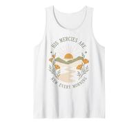 Christian Faith California Poppy Sus misericordias Son Nuevas Camiseta sin Mangas
