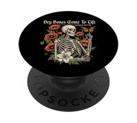 Christian Faith Dry Bones Cobra Vida Skeleton Floral PopSockets PopGrip Adhesivo