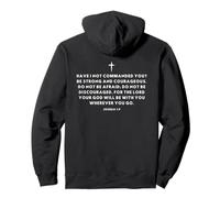 Christian Faith Gifts, ropa de gimnasio, Biblia, Josué 1:9 Sudadera con Capucha