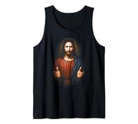 Christian Faith Inspirador Retrato de Jesús Dios Fe Biblia Camiseta sin Mangas