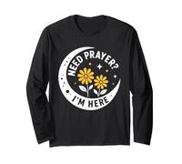 Christian Faith Inspirational Religious Need Prayer I'm Here Manga Larga