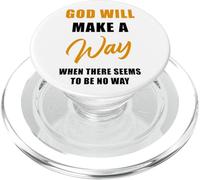Christian Faith Inspirational Reminder - God Will Make a Way PopSockets PopGrip para MagSafe