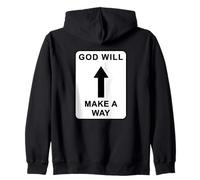 Christian Faith Inspirational Reminder - God Will Make a Way Sudadera con Capucha