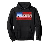 Christian Faith John 3:16 Bible Verse USA Flag of America Sudadera con Capucha