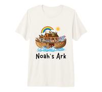 Christian Faith Noah's Ark - Estudiante de Escuela Dominical Rainbow Camiseta Premium