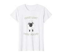 Christian Faith - Oveja perdida, Ahora encontrada. Camiseta gráfica económica, Mujer, Blanco, XL
