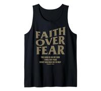 Christian Faith Over Fear Shirt Men Jesus Religious Shirts Camiseta sin Mangas