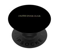 Christian Faith Over Fear Shirt Men Jesus Religious Shirts PopSockets PopGrip Adhesivo