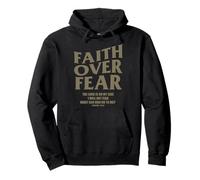 Christian Faith Over Fear Shirt Men Jesus Religious Shirts Sudadera con Capucha