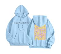 Christian Faith Over Fear - Sudaderas con capucha para mujer, diseño gráfico de Jesús, suéteres religiosos, holgados, para verano, playa, casual, otoño, mujer, God Trust In The Lord Plain Workou, azul