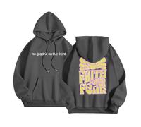 Christian Faith Over Fear - Sudaderas con capucha para mujer, diseño gráfico de Jesús, suéteres religiosos, holgados, para verano, playa, casual, otoño, mujer, God Trust In The Lord Plain Workou, gris