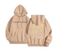 Christian Faith Over Fear - Sudaderas con capucha para mujer, diseño gráfico de Jesús, suéteres religiosos, holgados, para verano, playa, casual, otoño, mujer, God Trust In The Lord Plain Workou