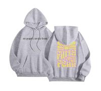 Christian Faith Over Fear - Sudaderas con capucha para mujer, diseño gráfico de Jesús, suéteres religiosos, holgados, para verano, playa, casual, otoño, mujer, God Trust In The Lord Plain Workou, Gris