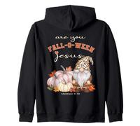 Christian Fall Autumn Are You Falloween Jesus Funny Gnomo Sudadera con Capucha