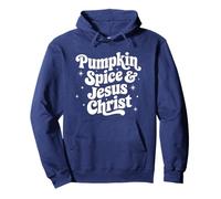 Christian Fall Pumpkin Spice & Jesucristo Chica Religiosa Sudadera con Capucha