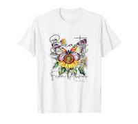 Christian Floral Fe Belleza De Cenizas Isaías 61:3 Camiseta