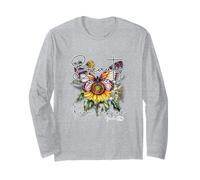 Christian Floral Fe Belleza De Cenizas Isaías 61:3 Manga Larga