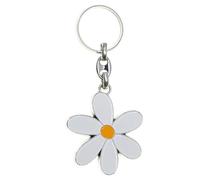 CHRISTIAN GAR 25215 - Llavero Metálico Margarita Blanca (4,5 x 4,5 cm)