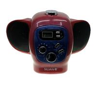 CHRISTIAN GAR Radio Despertador Silvano Bee Kino Mw-3278 Radio Sobremesa con Altavoces Plegables Color Granate