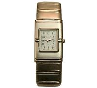 CHRISTIAN GAR Reloj Unisex Analógico Caja 25 mm de Diámetro. Cadena de Acero. Esfera Blanca con Números en Negro.