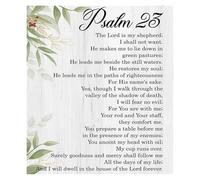 Christian Gift Idea - Psalm 23 Scripture Wall Art with Inspirational Bible Verse for Home Decor, Baptism, Confirmation (Unframed,12x18inch(30x45cm))
