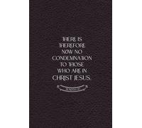 Christian Gifts | No Condemnation Romans 8:1: Brown Bible Journal With 100 Scripture Verses for Men, Women and Teens, Inspirational Biblical Notebook ... Pages for Writing Notes, Compact Handy Size