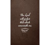 Christian Gifts | Psalm 138:8 Scripture Journal: Dark Brown Notebook With 100 Bible Verses for Men, Women and Teens Diary | Inspirational Biblical ... Pages for Writing Notes, Compact Handy Size