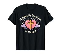 Christian Girl Delulu Era Gen Z Fe Humor Plan de Dios Camiseta