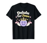 Christian Girl Delulu Era Gen Z Fe Humor Plan de Dios Camiseta