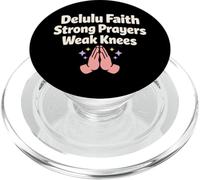 Christian Girl Delulu Era Gen Z Fe Humor Plan de Dios PopSockets PopGrip para MagSafe