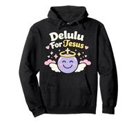 Christian Girl Delulu Era Gen Z Fe Humor Plan de Dios Sudadera con Capucha