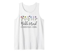 Christian Girls Nerd Bible Study Scripture Pastor God Jesus Camiseta sin Mangas