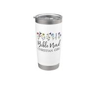 Christian Girls Nerd Bible Study Scripture Pastor God Jesus Vaso térmico de acero inoxidable de doble pared