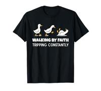 Christian Goose Walking by Faith Tripping Constantly Camiseta