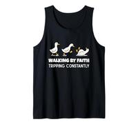 Christian Goose Walking by Faith Tripping Constantly Camiseta sin Mangas