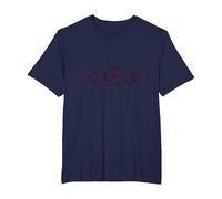 Christian Grace GANA Cada Vez Corona inspiradora Camiseta, Hombre Tallas Grandes, Azul Marino, 5X Alto