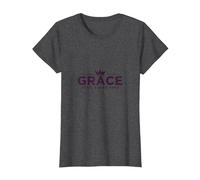 Christian Grace GANA Cada Vez Corona inspiradora Camiseta, Mujer, Jaspeado Oscuro, M